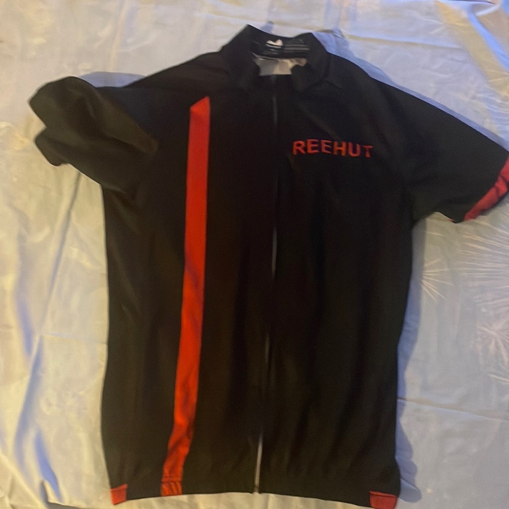 REEHUT Cycling Bicycle Jersey Size Adult Medium Red & Black